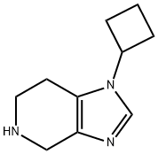 1-CYCLOBUTYL-1H,4H,5H,6H,7H-IMIDAZO[4,5-C]PYRIDINE 구조식 이미지