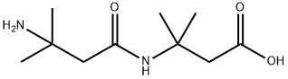 Butanoic acid, 3-[(3-amino-3-methyl-1-oxobutyl)amino]-3-methyl- 구조식 이미지