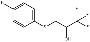 2-Propanol, 1,1,1-trifluoro-3-[(4-fluorophenyl)thio]- Structure