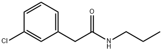 Benzeneacetamide, 3-chloro-N-propyl- Structure