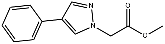 1H-Pyrazole-1-acetic acid, 4-phenyl-, methyl ester Structure