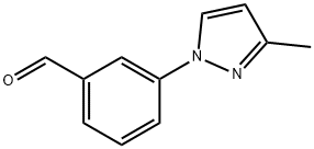 Benzaldehyde, 3-(3-methyl-1H-pyrazol-1-yl)- Structure