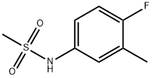 Methanesulfonamide, N-(4-fluoro-3-methylphenyl)- Structure