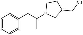 3-Pyrrolidinemethanol, 1-(1-methyl-2-phenylethyl)- Structure