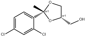 1,3-Dioxolane-4-methanol, 2-(2,4-dichlorophenyl)-2-methyl-, (2R,4S)-rel- Structure