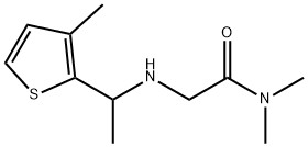 Acetamide, N,N-dimethyl-2-[[1-(3-methyl-2-thienyl)ethyl]amino]- Structure