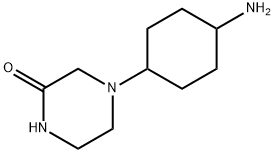 2-Piperazinone, 4-(4-aminocyclohexyl)- Structure