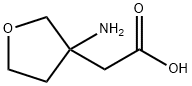 3-Furanacetic acid, 3-aminotetrahydro- Structure