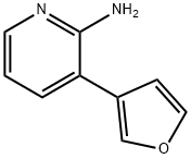 2-AMINO-3-(3-FURAN)PYRIDINE Structure