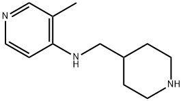 4-Pyridinamine, 3-methyl-N-(4-piperidinylmethyl)- 구조식 이미지
