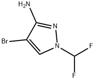 4-bromo-1-(difluoromethyl)-1H-pyrazol-3-amine Structure