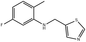 5-Thiazolemethanamine, N-(5-fluoro-2-methylphenyl)- Structure