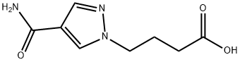 4-[4-(aminocarbonyl)-1H-pyrazol-1-yl]butanoic acid Structure