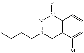 Benzenemethanamine, N-butyl-2-chloro-6-nitro- 구조식 이미지