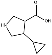 3-Pyrrolidinecarboxylic acid, 4-cyclopropyl- Structure