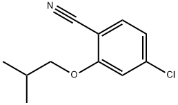 Benzonitrile, 4-chloro-2-(2-methylpropoxy)- Structure