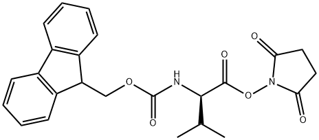 (9H-Fluoren-9-yl)MethOxy]Carbonyl D-Val-OSu Structure