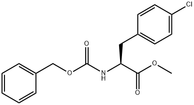 Phenylalanine, 4-chloro-N-[(phenylmethoxy)carbonyl]-, methyl ester 구조식 이미지