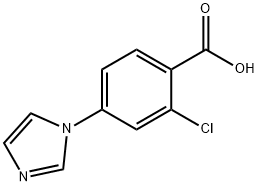 2-Chloro-4-(imidazol-1-yl)benzoic acid Structure