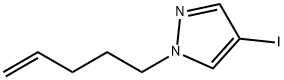 1H-Pyrazole, 4-iodo-1-(4-penten-1-yl)- Structure