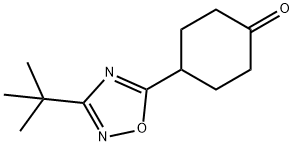 4-(3-tert-butyl-1,2,4-oxadiazol-5-yl)cyclohexan-1-one 구조식 이미지