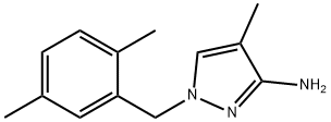 1-(2,5-dimethylbenzyl)-4-methyl-1H-pyrazol-3-amine Structure