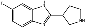 1H-Benzimidazole, 6-fluoro-2-(3-pyrrolidinyl)- Structure