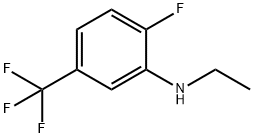 Benzenamine, N-ethyl-2-fluoro-5-(trifluoromethyl)- Structure