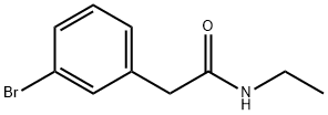 Benzeneacetamide, 3-bromo-N-ethyl- Structure