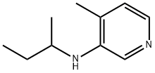 3-Pyridinamine, 4-methyl-N-(1-methylpropyl)- Structure