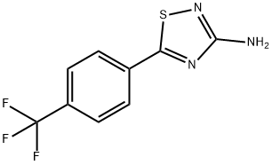 1,2,4-Thiadiazol-3-amine, 5-[4-(trifluoromethyl)phenyl]- Structure