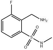 Benzenesulfonamide, 2-(aminomethyl)-3-fluoro-N-methyl- Structure