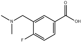 Benzoic acid, 3-[(dimethylamino)methyl]-4-fluoro- Structure