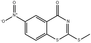 2-(Methylthio)-6-nitro-4H-benzo[e][1,3]thiazin-4-one Structure