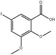 Benzoic acid, 5-iodo-2,3-dimethoxy- Structure