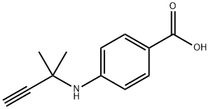 Benzoic acid, 4-[(1,1-dimethyl-2-propyn-1-yl)amino]- Structure