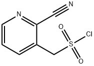 3-Pyridinemethanesulfonyl chloride, 2-cyano- Structure