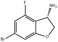 (3S)-6-BROMO-4-FLUORO-2,3-DIHYDRO-1-BENZOFURAN-3-AMINE 구조식 이미지