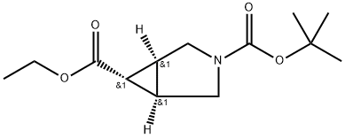 (1R,5S,6r)-3-tert-butyl 6-ethyl 3-azabicyclo[3.1.0]hexane-3,6-dicarboxylate 구조식 이미지