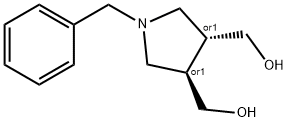 (3S,4S)-1-benzyl-4-(hydroxymethyl)pyrrolidin-3-yl]methanol 구조식 이미지