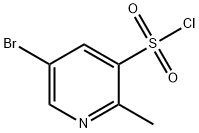 3-Pyridinesulfonyl chloride, 5-bromo-2-methyl- Structure