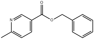 3-Pyridinecarboxylic acid, 6-methyl-, phenylmethyl ester Structure