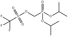 Methanesulfonic acid, 1,1,1-trifluoro-, [bis(1-methylethoxy)phosphinyl]methyl ester 구조식 이미지