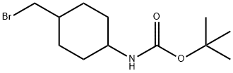 Carbamic acid, N-[4-(bromomethyl)cyclohexyl]-, 1,1-dimethylethyl ester Structure