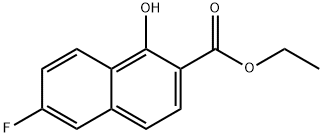 ethyl 6-fluoro-1-hydroxynaphthalene-2-carboxylate Structure