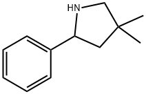Pyrrolidine, 4,4-dimethyl-2-phenyl- 구조식 이미지