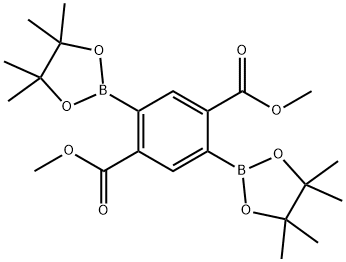 1,4-Benzenedicarboxylic acid, 2,5-bis(4,4,5,5-tetramethyl-1,3,2-dioxaborolan-2-yl)-, 1,4-dimethyl ester Structure