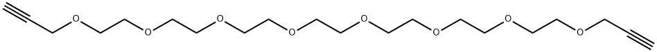 Bis-propargyl-PEG8 구조식 이미지