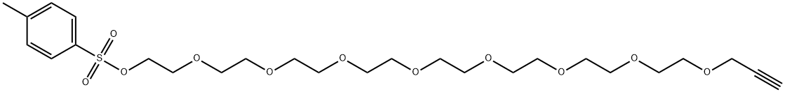 3,6,9,12,15,18,21,24-Octaoxaheptacos-26-yn-1-ol, 1-(4-methylbenzenesulfonate) Structure