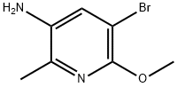 3-Pyridinamine, 5-bromo-6-methoxy-2-methyl- Structure